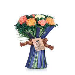 Iris - Fragrances Self Standing Multicolour Flower Boquet- Unscented