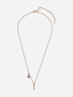 ToniQ - Personalised I Initials and Birth Stone Charm Necklace