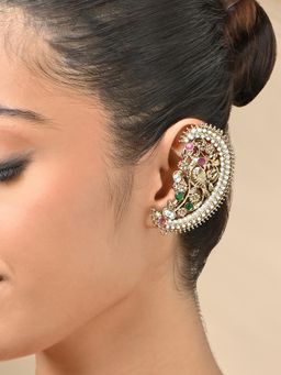 Fida - Multi-Color Rajwada Heritage Paisley Ear Cuffs