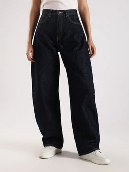 Calvin Klein - Navy Blue Regular Fit High Rise Jeans