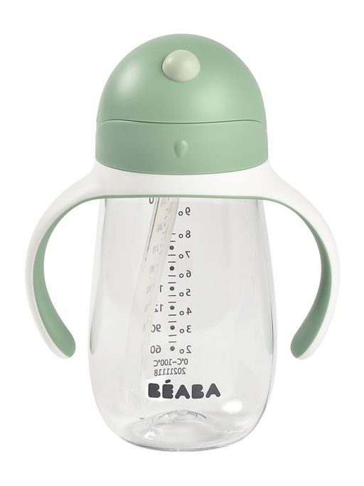 Beaba Straw Cup - 300ml, Sage Green, 8m+