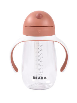 Beaba - Straw Cup - 300ml, Terracotta, 8m+ (Pack of 3)
