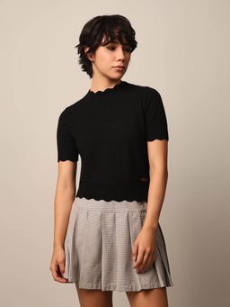 ONLY - Womens Regular Fit Black Top
