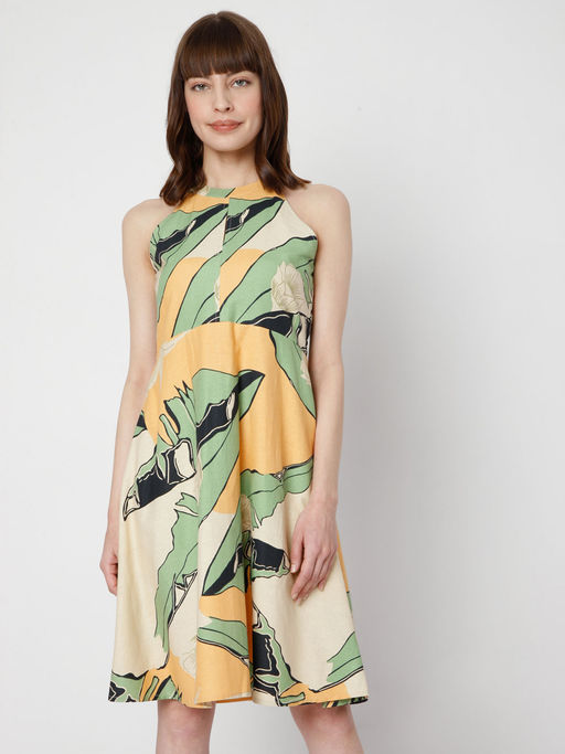 vero moda a line dress Vero Moda - Square Neck A-Line Mini Dress - Women - Polyester - XS