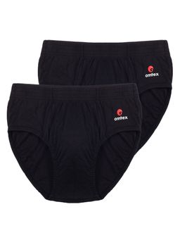 Omtex - Mens Sports Cricket Special Briefs Black (Pack of 2)