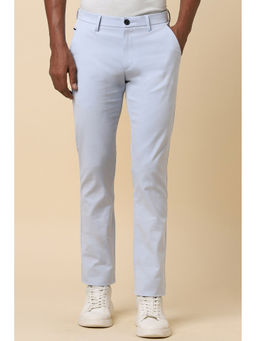 Allen Solly - Men Blue Slim Fit Solid Casual Trousers