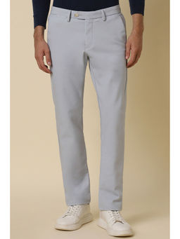 Allen Solly - Men Grey Regular Fit Solid Casual Trousers