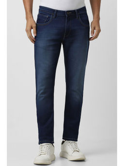 Van Heusen - Men Navy Dark Wash Slim Fit Jeans