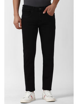 Van Heusen - Men Black Dark Wash Skinny Fit Jeans