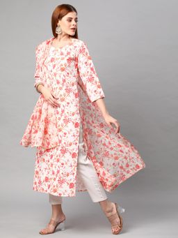 Gahan - Womens Viscose Rayon Straight Printed Kurta with Pant & Dupatta
