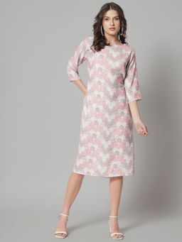 Powersutra - Printed Sheath Dress - Pink