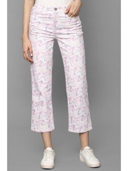 Allen Solly - Women White Regular Fit Dark Wash Jeans