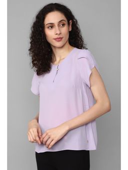 Allen Solly - Women Purple Solid Casual Top