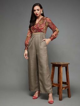 Miss Chase - Multi-Color Printed Relaxed Fit Jumpsuit