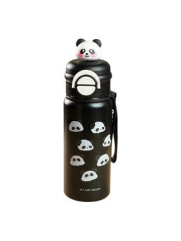 Little Surprise Box - Black 3D Panda Kids Water Bottle, 550Ml