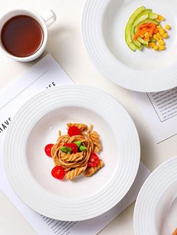 Smokey Cocktail - Spiral Pasta Plate - (Set of 2)