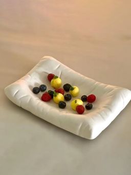 Smokey Cocktail - Pillow Shaped Platter (White)