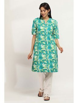 Rangriti - Women Multi-Color Viscose Rayon Straight Kurta