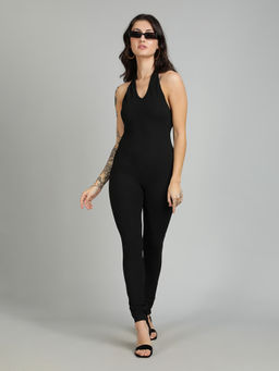 KOTTY - Women Sleeveless Stylish Solid Jumpsuit
