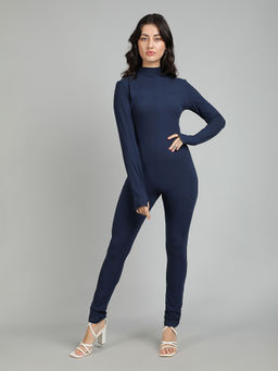 KOTTY - Women Long Sleeve High Neck Solid Jumpsuit