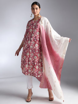 House Of Dharaa - Women Printed Stylish Trendy Kurta with Pant and Dupatta (Set of 3)