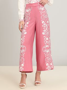 VERO MODA - Pink Floral Wide Pant