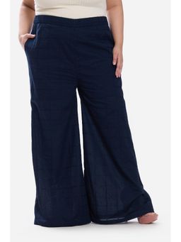 Virgio - Cotton Wide Leg Pull On Plus Size Plus Size Pants for Women