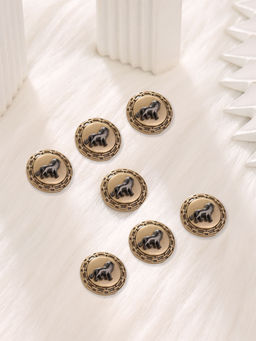 Cosa Nostraa - The Classic Regal Lion Buttons