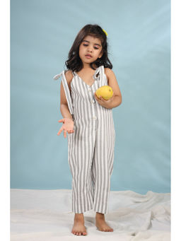 CASA NINOS - Grey Stripes Jumpsuit