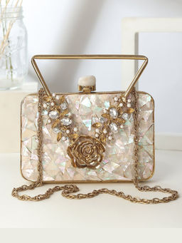 HOUSE OF WEBHIN - Opaline Mop Gold Bag