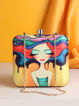 HOUSE OF WEBHIN - Dreamy Diva Printed Clutch