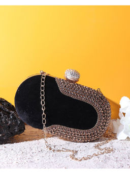 HOUSE OF WEBHIN - Twilight Black Oval Clutch