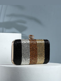 HOUSE OF WEBHIN - Tavisha Black Clutch