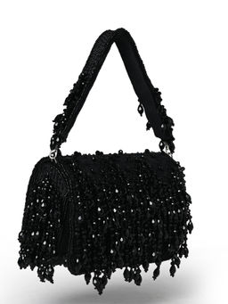 HOUSE OF WEBHIN - Shabnam Black Flap Bag
