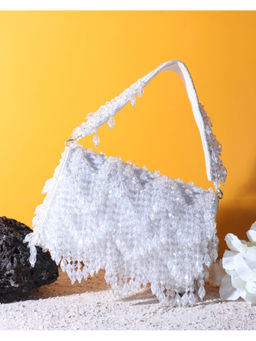 HOUSE OF WEBHIN - Shabnam White Flap Bag
