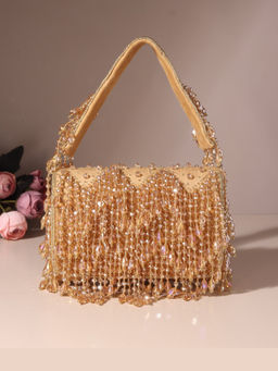 HOUSE OF WEBHIN - Shabnam Golden Flap Bag