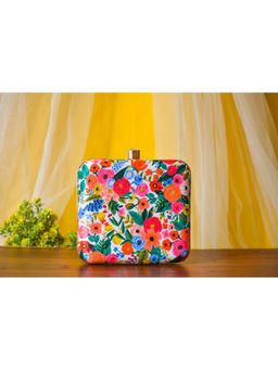 HOUSE OF WEBHIN - Phoolwari Printed Multicolor Clutch