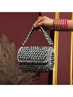 HOUSE OF WEBHIN - Panna Green Velvet Flap Bag