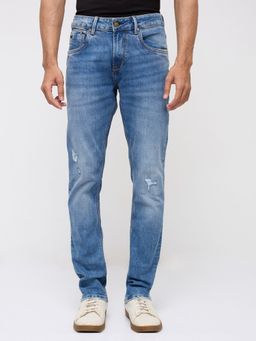 Spykar - Men Blue Solid Slim Fit Jeans