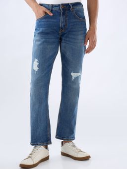 Spykar - Men Blue Solid Relaxed Fit Jeans