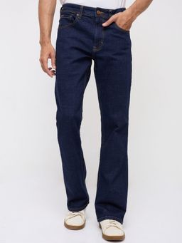 Spykar - Men Navy Blue Solid Regular Fit Jeans