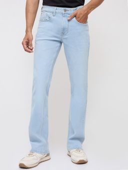 Spykar - Men Light Blue Solid Regular Fit Jeans