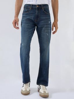 Spykar - Men Blue Solid Relaxed Fit Jeans