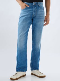 Spykar - Men Blue Solid Relaxed Fit Jeans