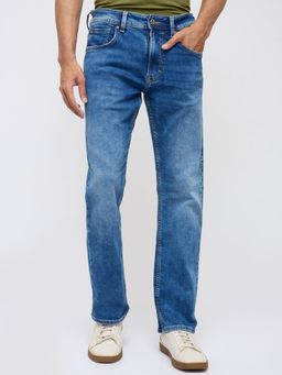 Spykar - Men Blue Solid Relaxed Fit Jeans