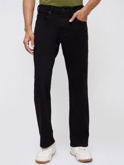 Spykar - Men Black Solid Relaxed Fit Jeans