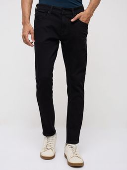 Spykar - Men Black Solid Slim Fit Jeans