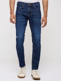 Spykar - Men Dark Blue Solid Slim Fit Jeans