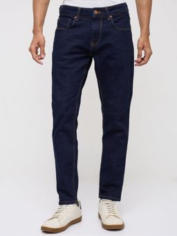 Spykar - Men Navy Blue Solid Slim Fit Jeans