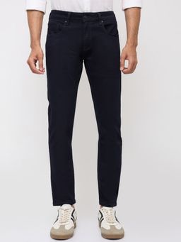 Spykar - Men Navy Blue Solid Slim Fit Jeans